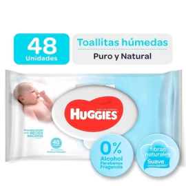 Huggies Toallas Húmedas Puro Y Natural (48 Unidades)