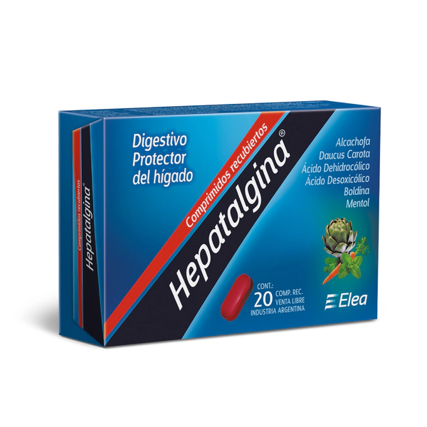 Hepatalgina Heptoprotector 20 Comprimidos