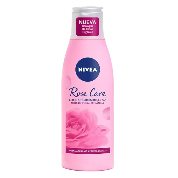 Nivea Leche Y Tónico Micelar 2 en 1 Rose Care Para Todo Tipo de Piel 200 ml