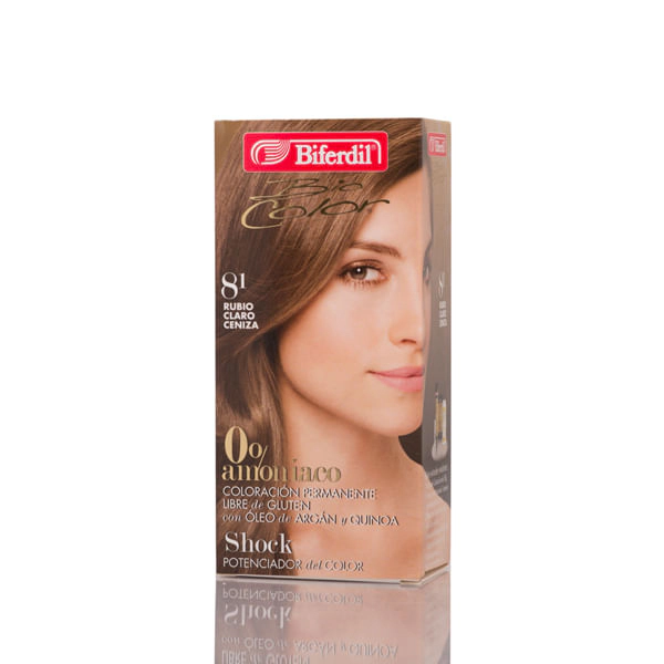 Biocolor 0% amoniaco 8.1 rubio claro ceniza