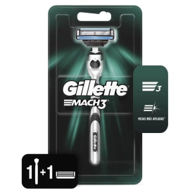 Gillette Maquina 3 mach Negra Recargable
