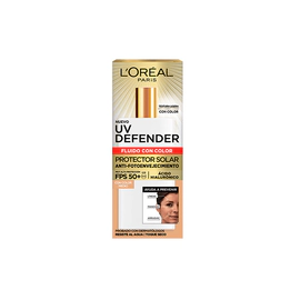 Loreal Paris Protector Solar L'oreal Uv Defender Fps 50 fluido Tono Medio x 40 gr