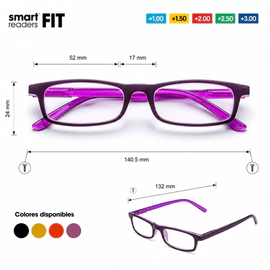 SMART READER FIT VIOLET/CRY PUR _+1,50