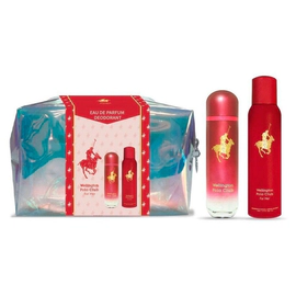 Wellington Neceser Polo Club Rojo For Woman (Edp 90 ml + Deo 127 ml) Estuches