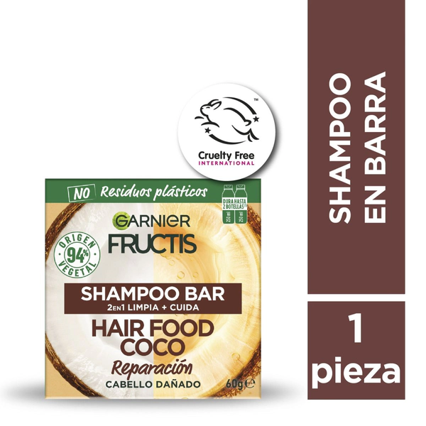Shampoo sólido Hair Food Coco 60gr