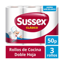 SUSSEX ROLLO COCINA CLASICO X 3u X50P