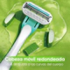 Máquina Afeitar Mujer Gillette Venus Sensitive 4 Unidades