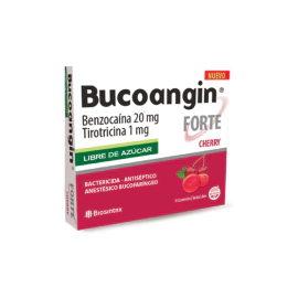 Bucoangin Forte Libre de Azúcar Sabor Cherry X9 Caramelos