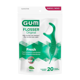 Gum Hilo Dental Con Mango Menta (20 Unidades)