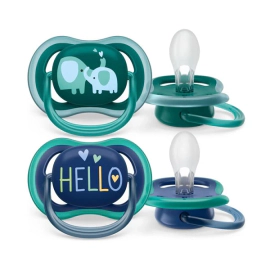 Avent Chupete Ultra Air Deco 18 +m Elefante Y Hello
