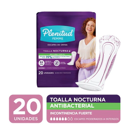 Toalla Nocturna Plenitud Femme (20 Unidades)