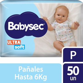 Babysec Pañales Ultrasoft P (50 Unidades)