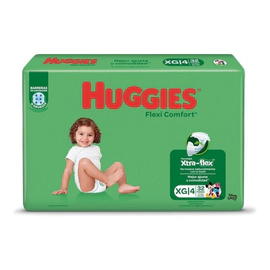 Huggies Active Sec Xtra Flex Pañales Extra Grande x 32U Xg