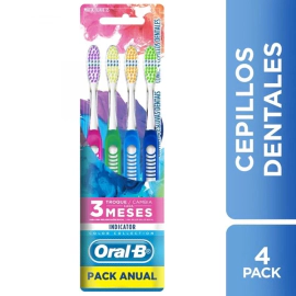 Cepillo Dental Oral B Indicator Clásico 35S (4 Unidades)