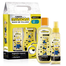 Minions Set Infantil (Body Splash 125 ml + Shampoo 200 ml)