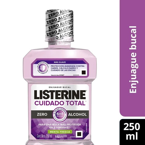 Listerine Enjuague Bucal Zero Total Care 250 ml