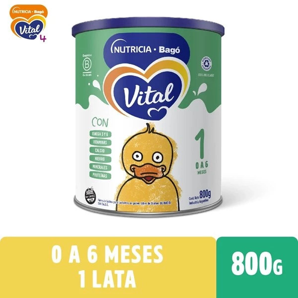 Vital Infantil 1 Nf Lata 800 grs