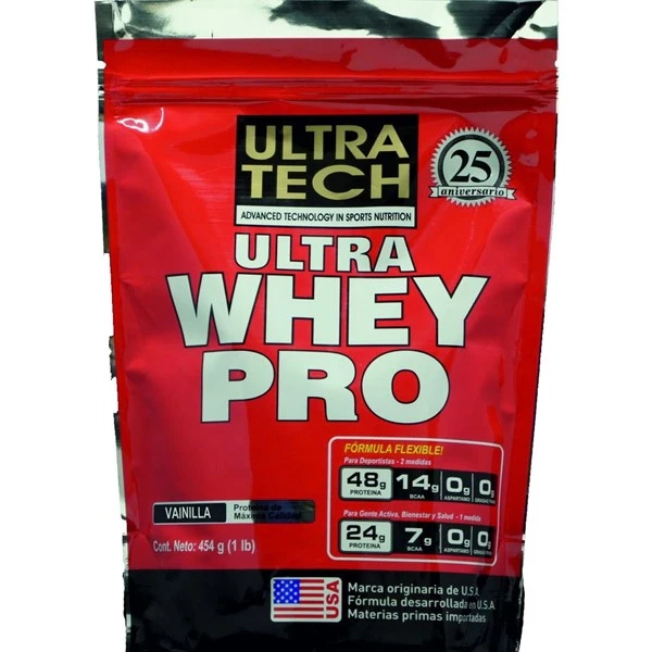 Ultra Tech Suplemento Dietario Ultra Whey Pro Sabor Vainilla x 454 gr