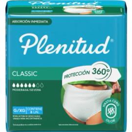 Plenitud Ropa Interior Desechable Classic Talle G/XG x 8 Unidades