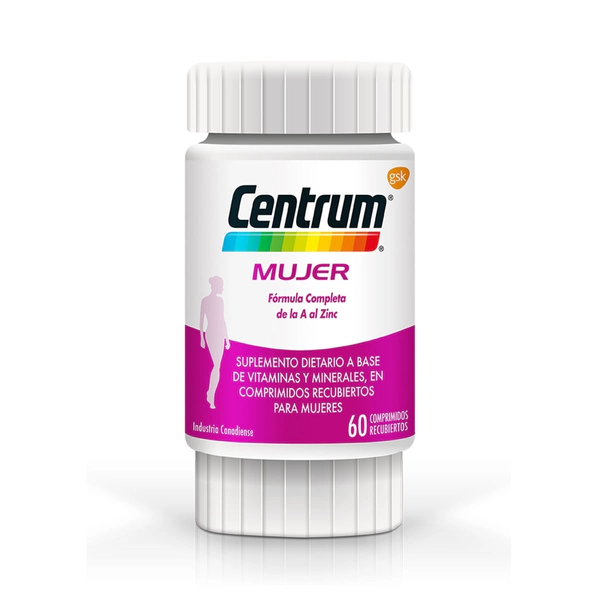 Centrum Mujer Multivitamínico Multimineral Suplemento x 60C