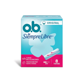 Ob Tampones Originales Canal Curvo Mini (8 Unidades)