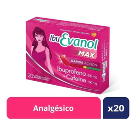 Ibuevanol Max Rápida Acción 20 Cápsulas Blandas