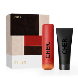 CHER ONYX ROUGE BODY SPLAH 135 ML + BODY LOTION 100 G - MINI COFRE DDM26