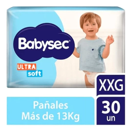 Babysec Pañales Descartables Ultra Soft Xxg 30 Unidades Talle Xxg