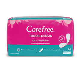 Carefree Protectores Diarios Brisa Sin Perfume Neutraliza Olores x 20 un