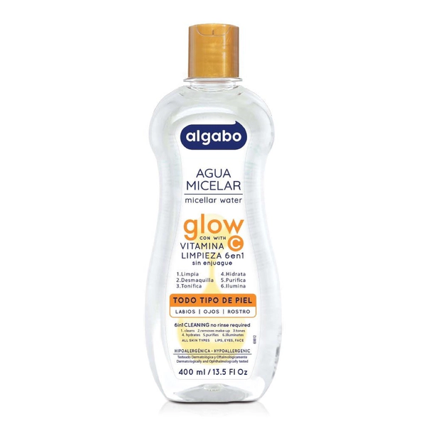 Algabo Agua Micelar Facial Glow 400 ml