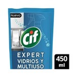 Limpiador de vidrio Cif expert multiuso 450 cc.