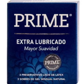 Prime Preservativos Extra Lubricado (3 Unidades)