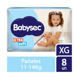 Babysec Pañales Ultrasoft Xg (8 Unidades)