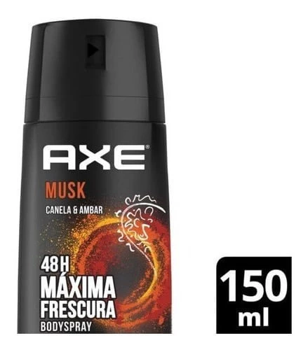 Axe Musk Canela Y Ambar Desodorane Bodyspray Aerosol 150 ml