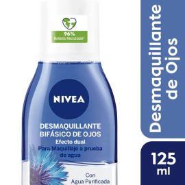 Nivea Desmaquillante Bifásico de Ojos Efecto Dual Para Piel Sensible 125 ml
