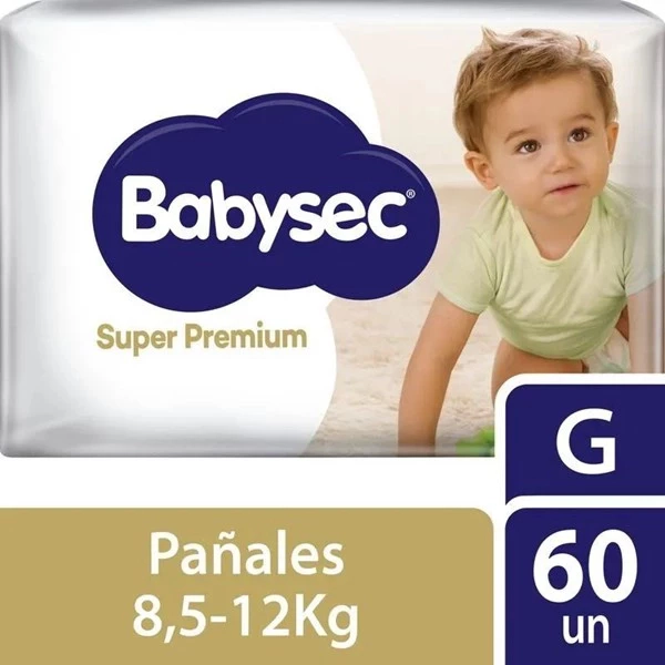 Babysec Pañales Super Premium G | 60 unidades