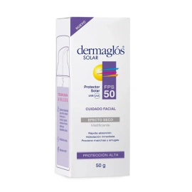 Protector Solar Facial| Fps 50 |Tono Claro|Dermaglós | x 50 gr