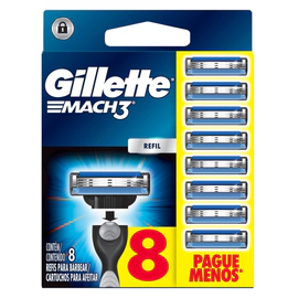 Repuesto para Afeitar Gillette Mach3 Extra Lubricación x 8 un