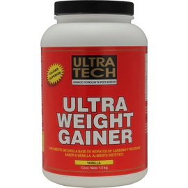 Ultra Tech Suplemento Ultra Weight Gainer Sabor Vainilla x 1,5 kg