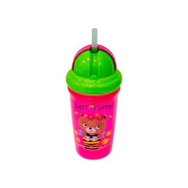 Baby Bee Vaso Con Tapa Rebatible x 330 ml (Color Sujeto a Stock)
