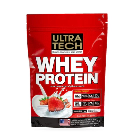 ULTRATECH WHEY PROTEIN 454 G (1 LIBRA) FRUTILLA