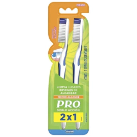 Pro Cepillo Dental Doble Acciòn Y Mayor Alcance (2 Unidades)