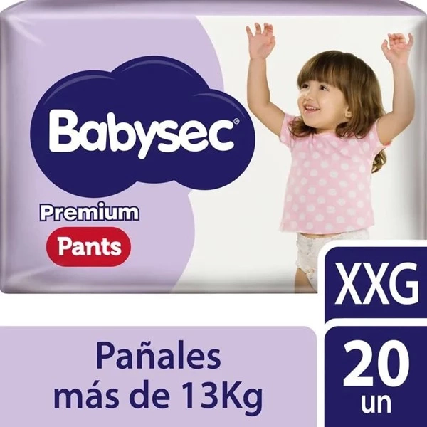 Babysec Pants Premium Xxg (20 Unidades)