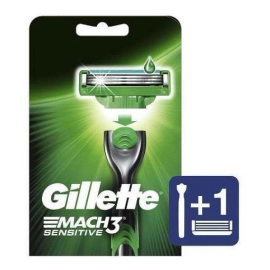 Gillette Máquina de Afeitar 3 mach Sensitive Recargable 1 un