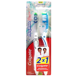 Colgate Cepillo Dental Max White Medio 2 Unidades Promo Precio Especial
