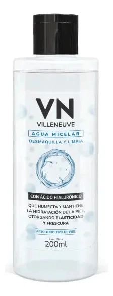 Agua Micelar Villeneuve Acido Hialurónico 200ml