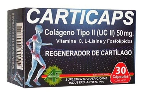 Carticaps Colágeno Tipo Il 50mg Regenerador Cartílago 30cáps