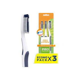 Cepillo Dental Pro Doble Acción Mayor Alcance 60M X3Un