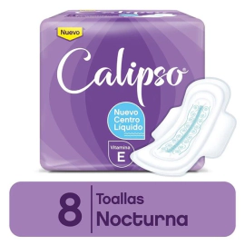 Calipso Toalla Femenina Nocturna (8 Unidades)