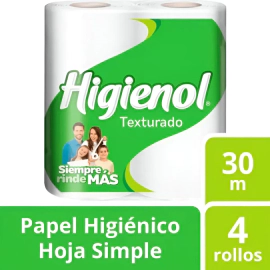 Papel Higienico Higienol Texturado | 4 x 30 mts |